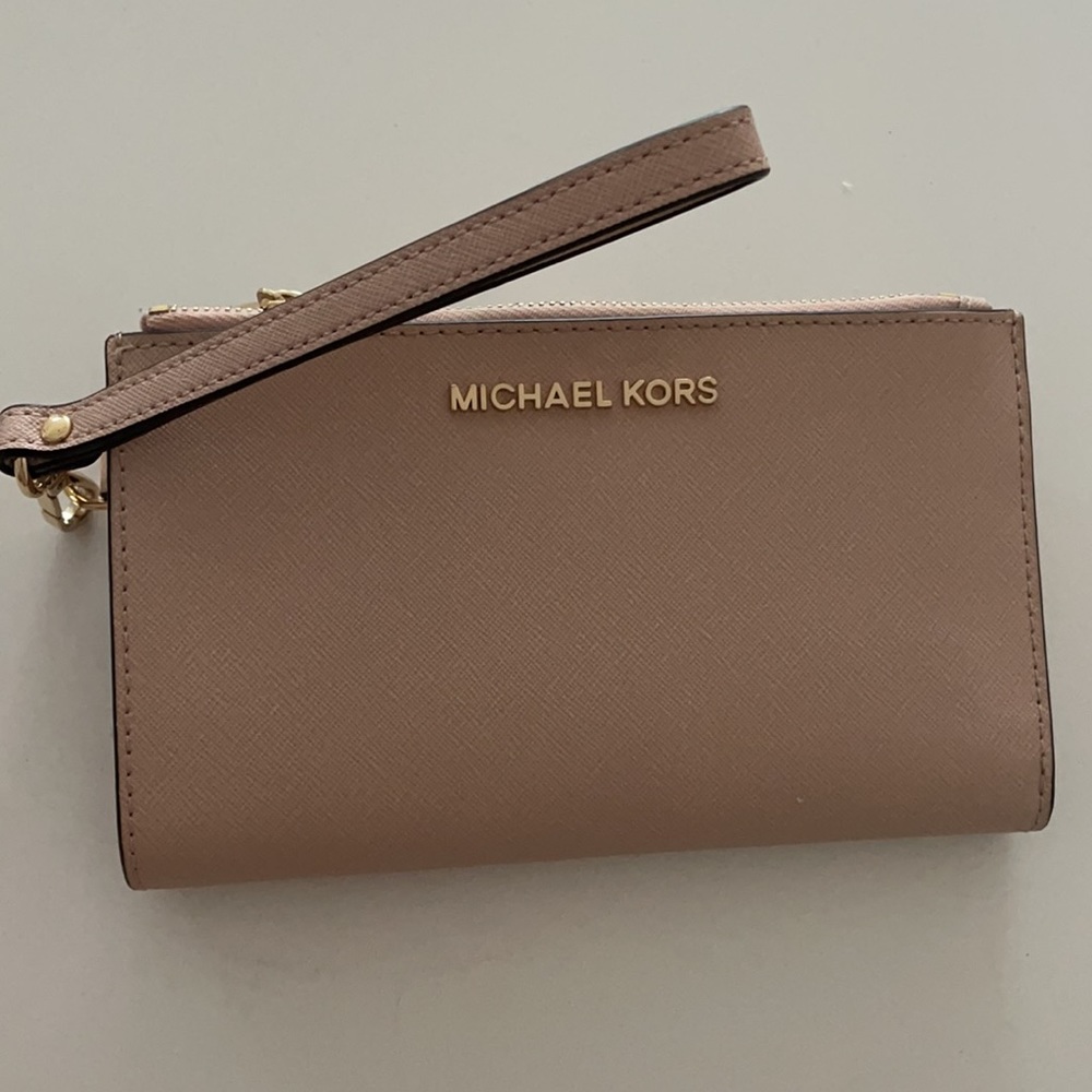 Michael Kors double zip wristlet/ wallet